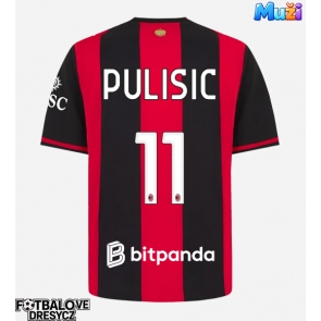 AC Milan Christian Pulisic #11 Domácí Dres 2026-27 Krátký Rukáv AC Milan Christian Pulisic #11 Domácí Dres 2026-27 Krátký Rukáv